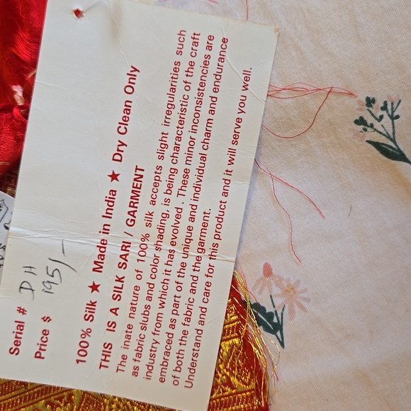 Pure silk banarsi saree / sari - Picture 6 of 7